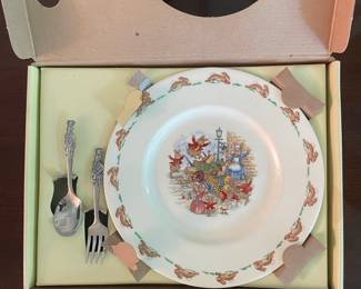 Royal Doulton Bunnykins Children's Plate and Cutlery Set