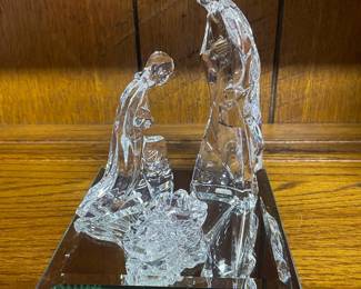 Mikasa Crystal Nativity Scene