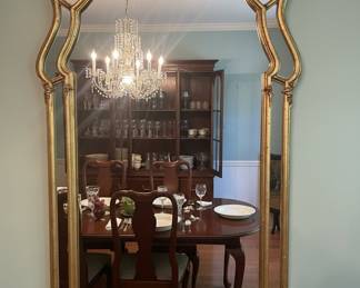Vintage Ornate Gold Gilt Mirror