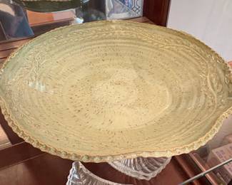 Large Ceramic Serving Bowl and VIETRI Rufolo Glass Serving Bowl second image