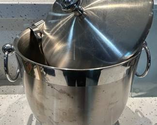Oggi Double Wall Stainless Steel Ice Bucket with Tongs and Lid