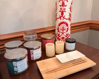 Huntington Home Scented Candles and Decorative Vase Set