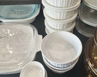 CorningWare French White Ramekins and Casserole Dish Set