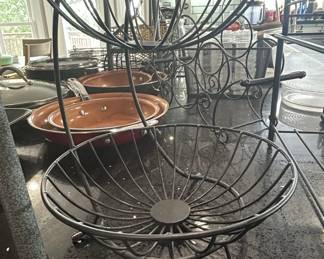Princess House Meridian Tier Fruit Basket Stand