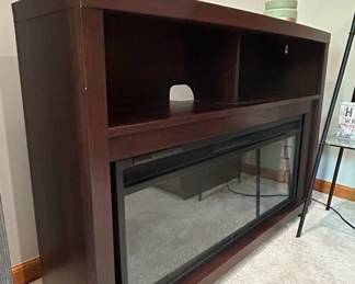 Electric Fireplace Media Console second image