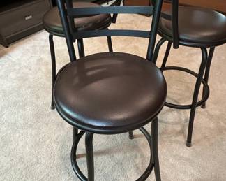 Set of Mainstays Adjustable Height Swivel Bar Stools third image