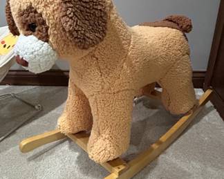 Pottery Barn Kids Labradoodle Plush Nursery Rocker