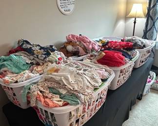Assorted Childrens Clothing and Baby Items