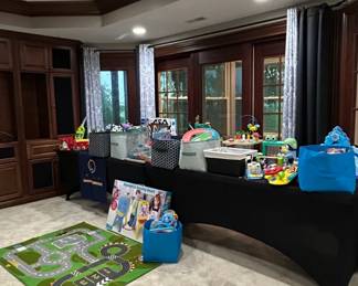 Assorted Childrens Toys and Play Mat