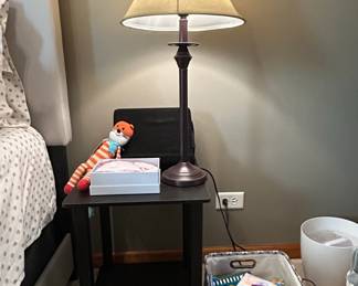 Traditional Bronze Table Lamp with Bell Shade
