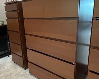 IKEA MALM Drawer Chest Brown Stained Ash Veneer third image