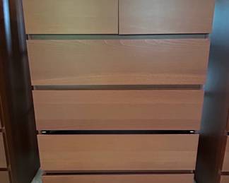 IKEA MALM Drawer Chest Brown Stained Ash Veneer