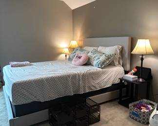Upholstered Platform Bed Frame with Storage Drawers