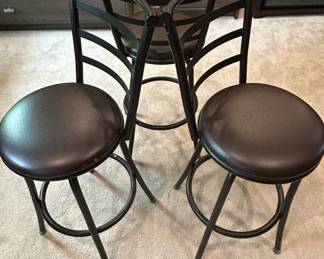 Set of Mainstays Adjustable Height Swivel Bar Stools second image