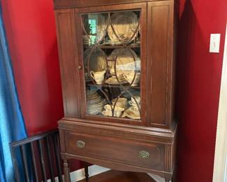 Federal style one door China Cabinet