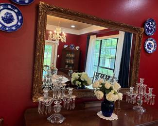 Larg Gold Leaf Buffet Mirror