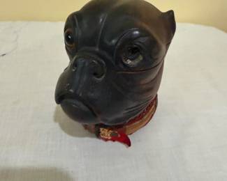 Victorian Bulldog Ink Well