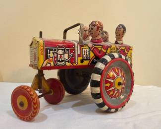 Wind Up Fire Engine Toy