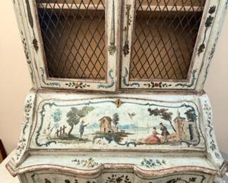 Venetian-style hand-painted secretary desk