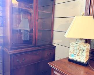 Wooden Step-back Hutch