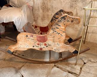 Wooden Shopper-style Rocking Horse