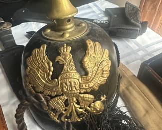 19th century-WW 1 German Prussian Pickelhaube helmet