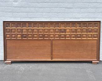 mid century wooden head board