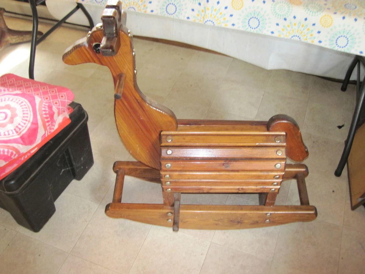 Vintage One of a Kind Rocking Horse