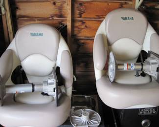 Pait of Yamaha Swivel Boat Seats with Stands
