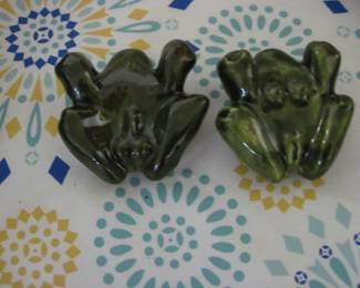 Pair of Vintage Fertility Frogs