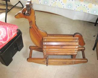 Vintage One of a Kind Rocking Horse
