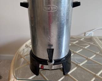 West Bend coffee percolator, includes lid and cord