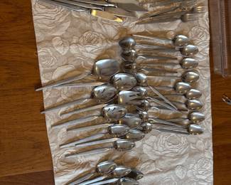 vintage 60s Japanese stainless steel flatware set