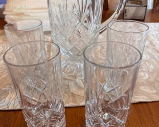 Two sets of crystal glassware-perfect wedding gift