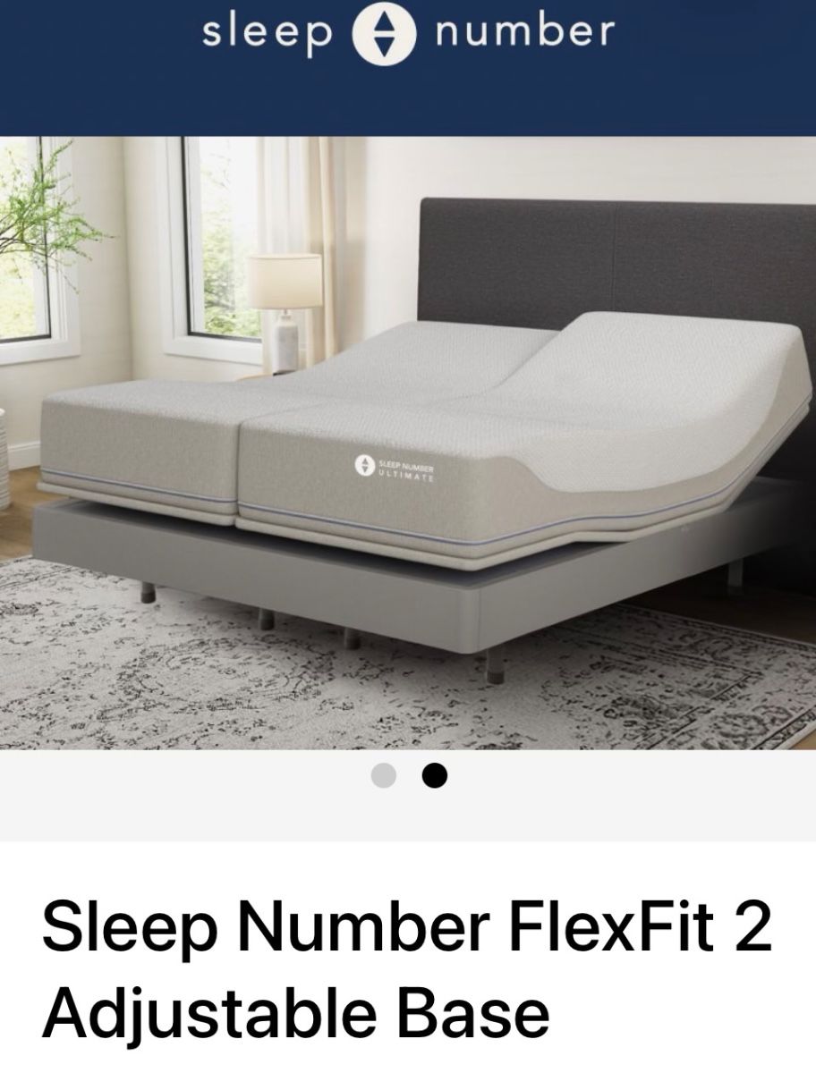 Queen Size 2 Year Old 360 SleepNumber Adjustable Base Professional Dry Cleaned