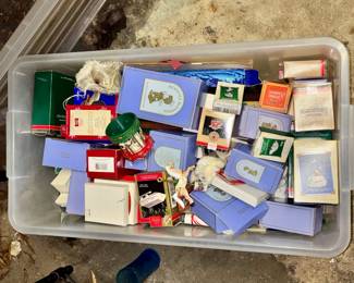 DOZENS OF BOXED ORNAMENTS 