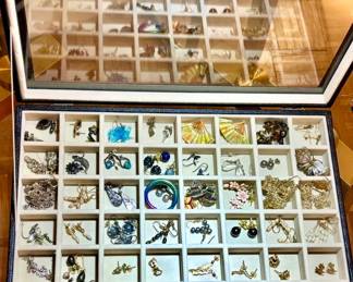48 pairs of unique beautiful earrings 14k, Sterling, Pearl, Jade! 