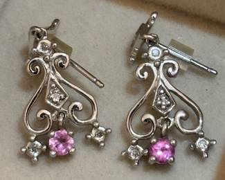 10k White Gold with precious accents 