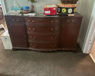 . . . and matching buffet