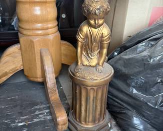 . . . gold boy lamp