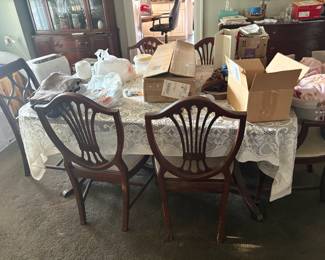 . . . and table and chairs