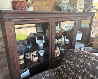 . . . wonderful antique display cabinet