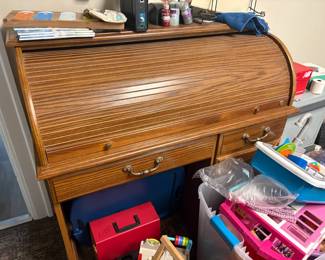 . . . oak rolltop desk