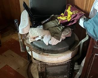 . . . vintage barber chair