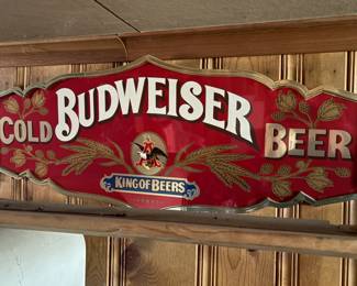 . . . Budweiser sign