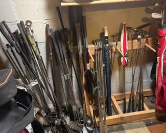 . . . tons of golf clubs