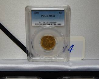1906 $5 Gold PCGS MS62 Gold Liberty Head