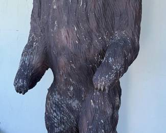 WOOD CARVED BEAR