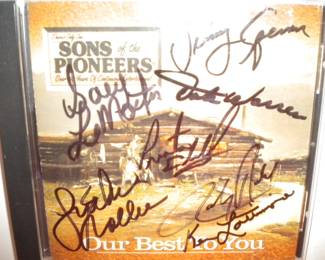Autographed Sons of the Pioneers CD