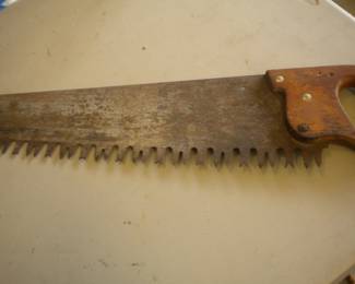 Antique logging hand saw